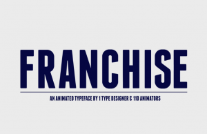 110 animators werken samen aan Franchise font | Creativeskills.be